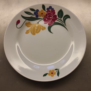 Richard Ginori Dinner Plates Design Pop Flowers Very Rare Old Ginori Vintage - vintage design Made in Italy