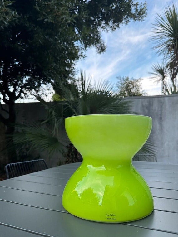 IKEA Diabolo XL Vase Designer Anne Nilsson - Vintage Design Opal