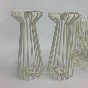 IKEA - Set 2 Candle Holders - PS Collection - Trådig - Ehlen Johansson - White lacquered metal