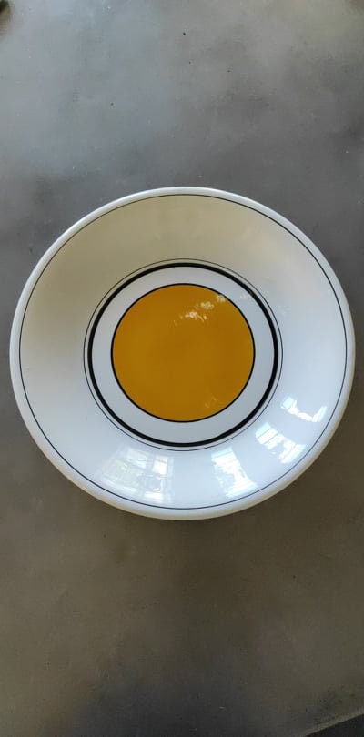 Plat Vintage Richard Ginori Mondovì - Céramique Jaune Des Années 1960 - Déco Rétro