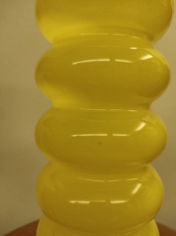 IKEA Solstrale Bubble Vase gelb - Designerin Anne Nilsson - Vintage Design Made in Sweden