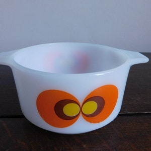 Schott Mainz Jena Glass Bowl Peacock Eye collection - Soup bowl - 60s Made in Germany