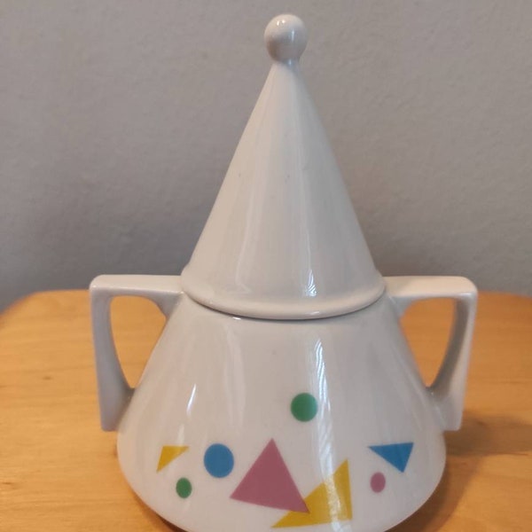 J. Kronester - Bavaria West Germany - Memphis Milano style - sugar bowl - vintage design from the 1980s