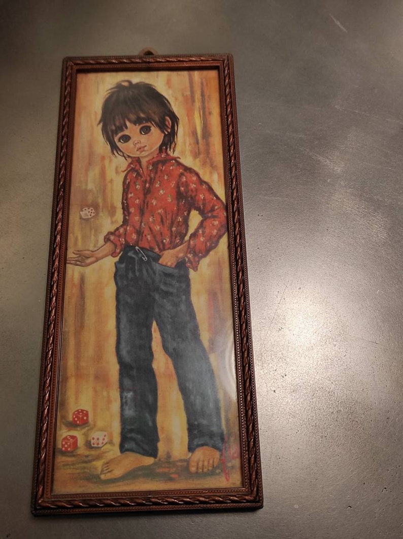 Quadro Vintage Anni 60 Made in Italy Autrice Idylle Falconi Etsy