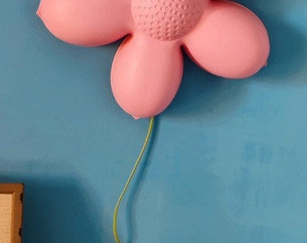 IKEA Smila Wall Lamp Soft Mood Pink Flower Vintage