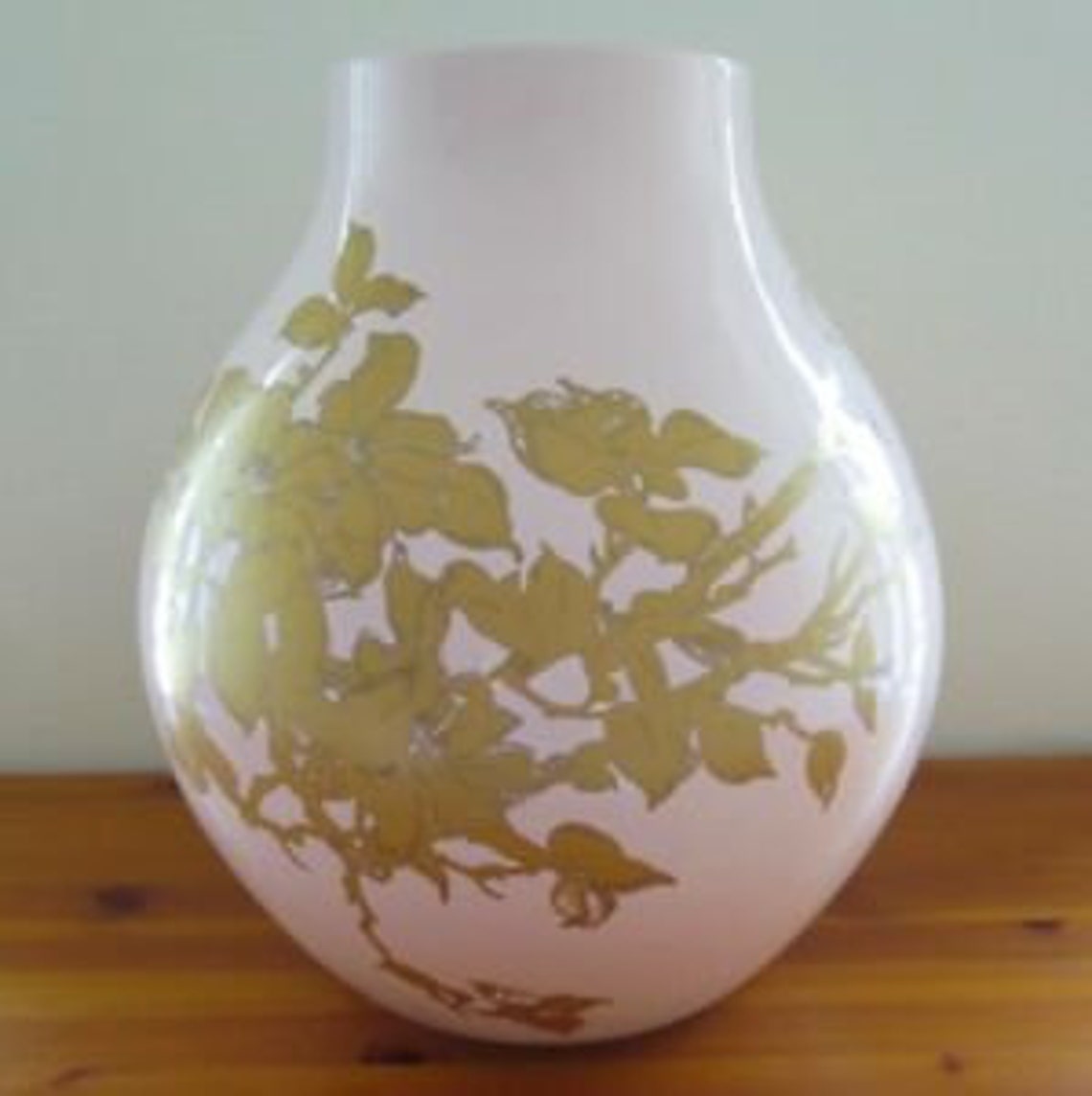 IKEA PS Jonsberg Vase Pink Gold Vintage Design by Hella Etsy