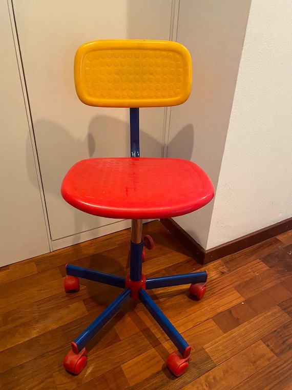 IKEA Memphis Style Chair - Kids Skandinavian Bureau Stool