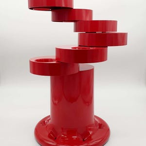 Red Pluvium umbrella stand by Giancarlo Piretti for Anonima Castelli 1970s - vintage design Made in Italy