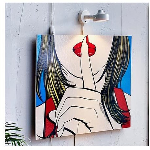 IKEA Solmyra Painting Painting Ssshh 50 X 70 Cm Comic Collectible