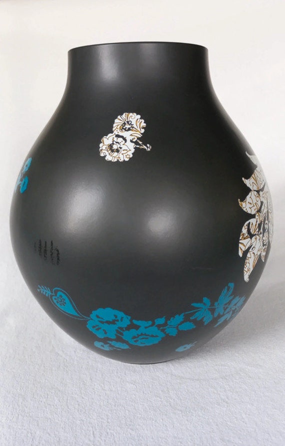 Schwarze Vase IKEA PS Jonsberg – Vintage-Design von Hella Jongeriusanni 2005, seltenes Sammlerstück