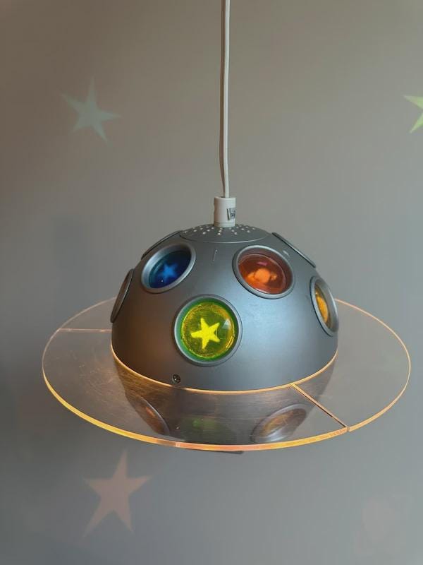 IKEA Blimp Colourful Sphere Projector Lamp, Planet, Star, Moon