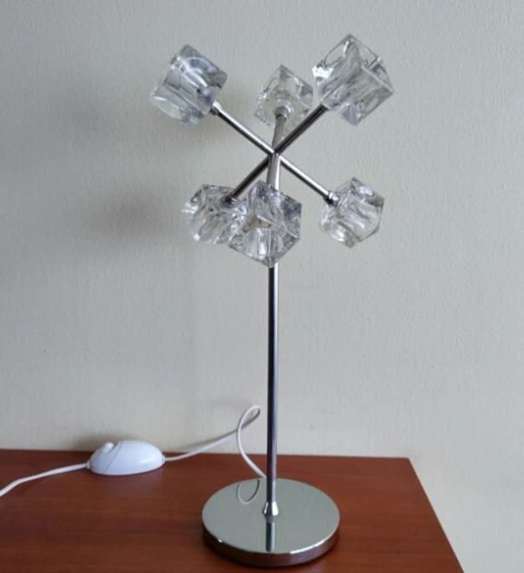 Clear Glass And Wire Globe Touch Table Lamp | Lighting Company UK - View #4