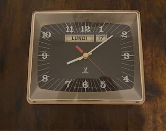 ANCIENNE HORLOGE MURALE pendule à piles JAZ Transistor déco Vintage 60 70's EUR 24,90 - FR ANCIENNE HORLOGE MURALE pendule à piles JAZ Transistor déco Vintage 60 70's EUR 24,90 - FR
