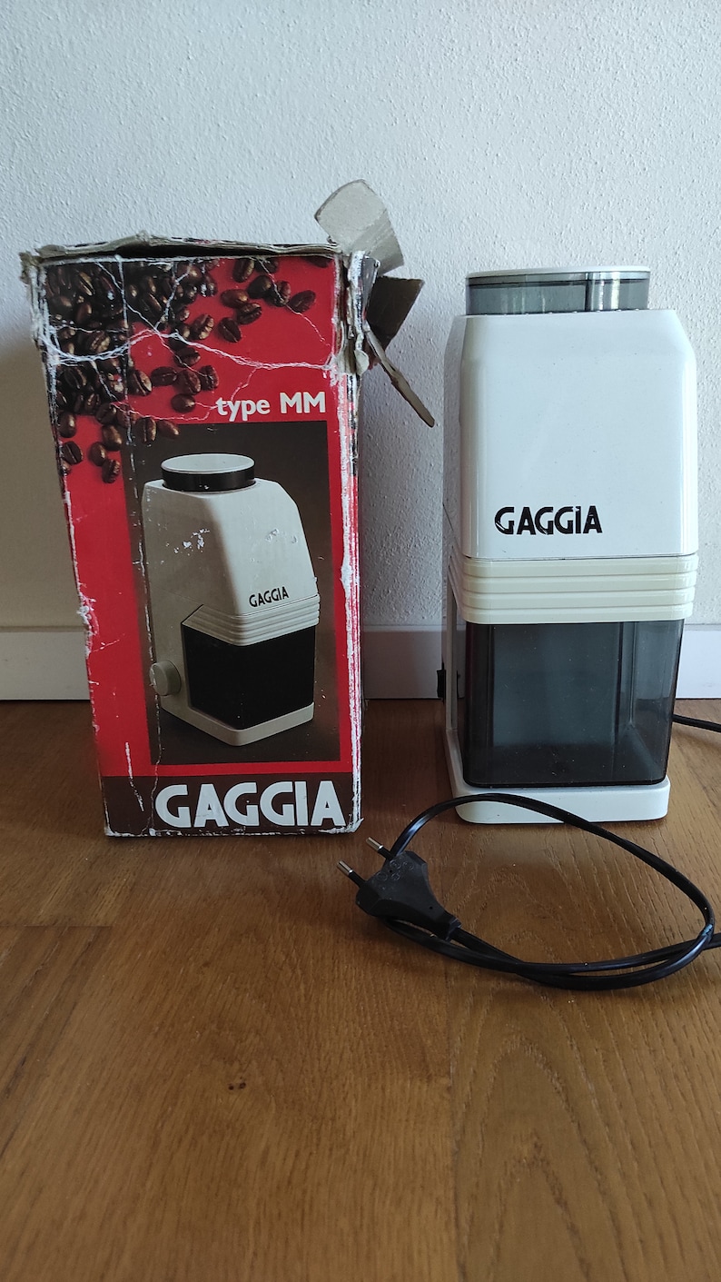 GAGGIA Coffee Grinder Vintage Design1980 Type MM Retro Home Kitchen