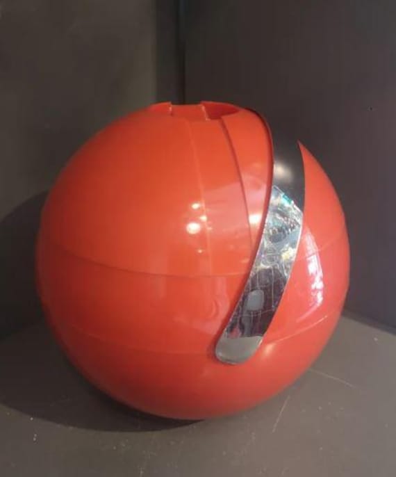 Seau à Glaçons Boule Guzzini Vintage 70s – Blanc – Pour Pièces Détachées