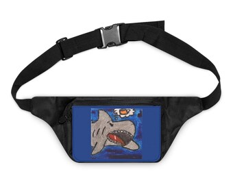 Fanny Pack, Black Not a Morning Shark Coffee