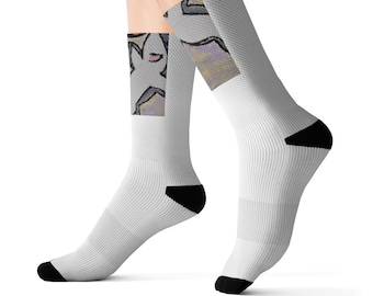 Calcetines de sublimación Calcetines de tiburón Swish de baloncesto