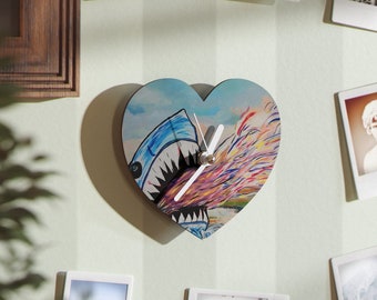 Divertidos relojes de pared tiburón