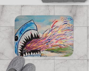 Alfombra de baño Decoración de tiburones
