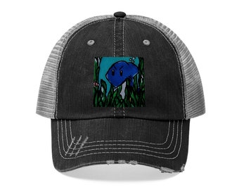 Unisex Trucker Hat Shark Swag Fashion Shark Bite