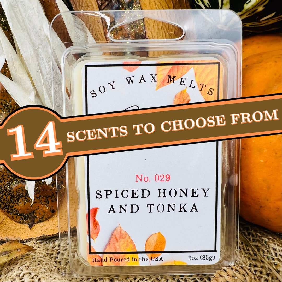 Spiced Honey and Tonka Wax Melts Fall Wax Melts Strong Scented Wax