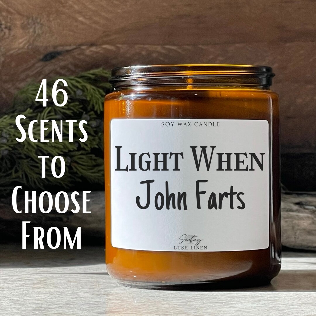 Light When Farts Candle Custom Name gag Gifts Funny Dad/boyfriend
