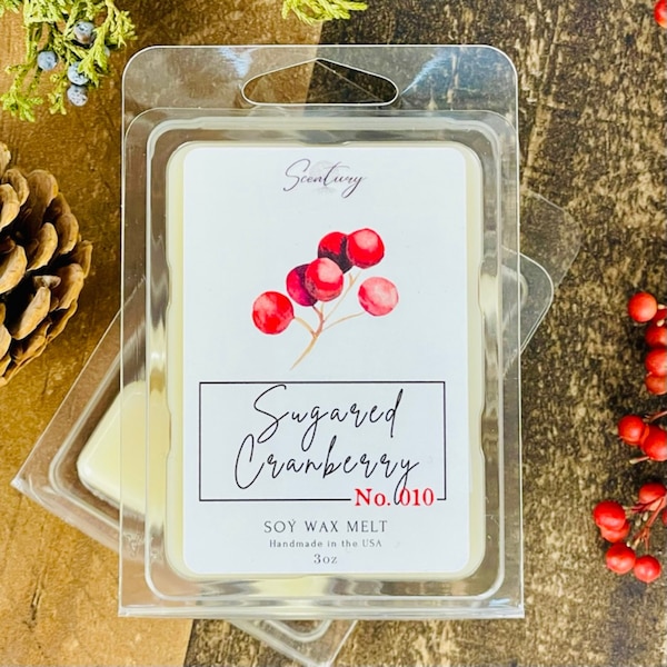 STRONG Scented Christmas Wax Melts - 8 Scents to Choose -Holiday Wax Melts -Winter/Holiday Scents -Soy Wax Melt Cubes -Wax Melts for Warmer