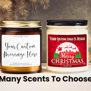 Create Your Own Custom Candle – Personalized Gift, Handmade
