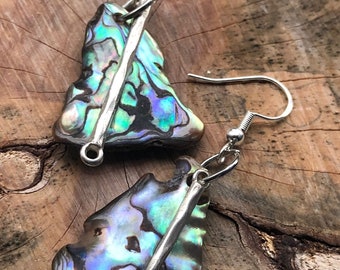 Natural Paua Shell Earrings _197_'Beauty wherever I look'