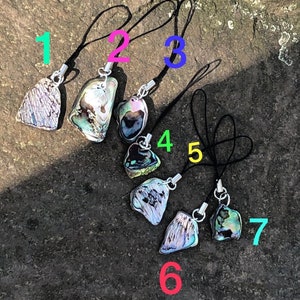 Phone Loop and Bag charms Natural Paua Shell _191_Take the beach along_3 image 3