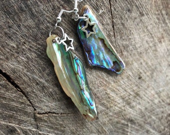 Natural Paua Shell Earrings_224_'Keep reaching for the stars'