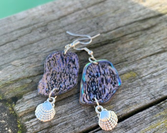 Boucles d'oreilles en coquillage paua naturel _390_Beachfinds