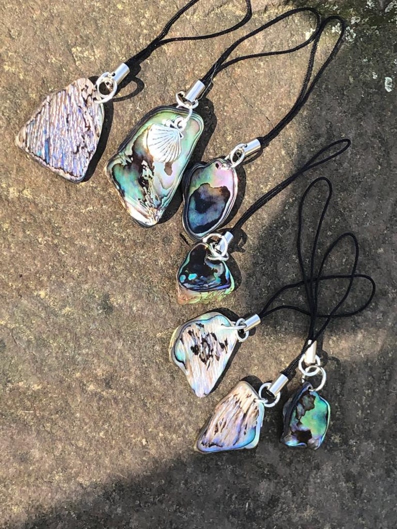 Phone Loop and Bag charms Natural Paua Shell _191_Take the beach along_3 image 6