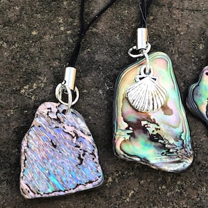 Phone Loop and Bag charms Natural Paua Shell _191_Take the beach along_3 image 1