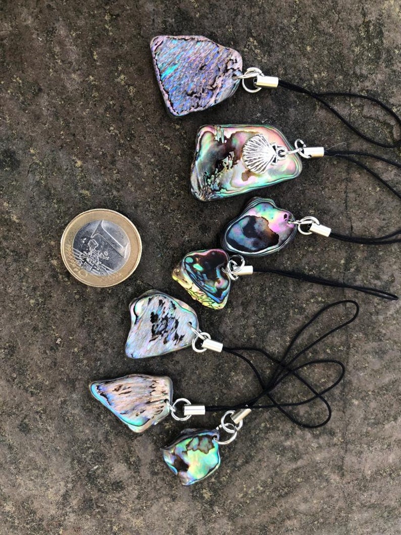 Phone Loop and Bag charms Natural Paua Shell _191_Take the beach along_3 image 5