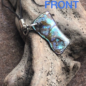 Phone Loop and Bag encantos Natural Paua Shell _170_Take la playa a lo largo imagen 3