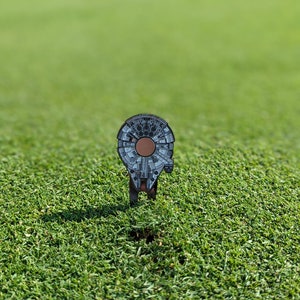 Millennium Starship Magnetic Golf Divot/Pitch Tool | Groomsmen Boyfriend Husband Bachelor Party Groomsmen Golf Gifts | Golf Accessories