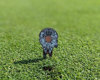 Millennium Starship Magnetic Golf Divot/Pitch Tool | Groomsmen Boyfriend Husband Bachelor Party Groomsmen Golf Gifts | Golf Accessories