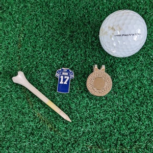 Allen #17 Bills Jersey Inspired Golf Ball Marker | Golf Accessory | Boyfriend Husband Bachelor Party Groomsmen Golf Gifts
