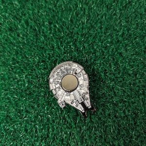 Millennium Starship Inspired Magnetic Golf Hat Clip | Groomsmen Boyfriend Husband Bachelor Party Groomsmen Golf Gifts | Golf Accessories