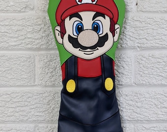 Super Brother Inspired Driver Headcover | Golf Accessory | Boyfriend Husband Golf Gift Idea | Groomsmen Gifts | Birthday Day Golf Gift