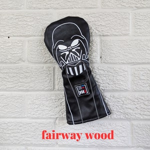 Vader Dark Side Inspired FAIRWAY Headcover | Golf Accessory | Boyfriend Husband Bachelor Party Groomsmen Golf Gifts
