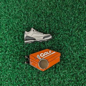 AJ3 Retro White Cement Inspired Golf Ball Marker |  Golf Gift | Golf Accessory | Boyfriend Husband Bachelor Party Groomsmen Golf Gifts