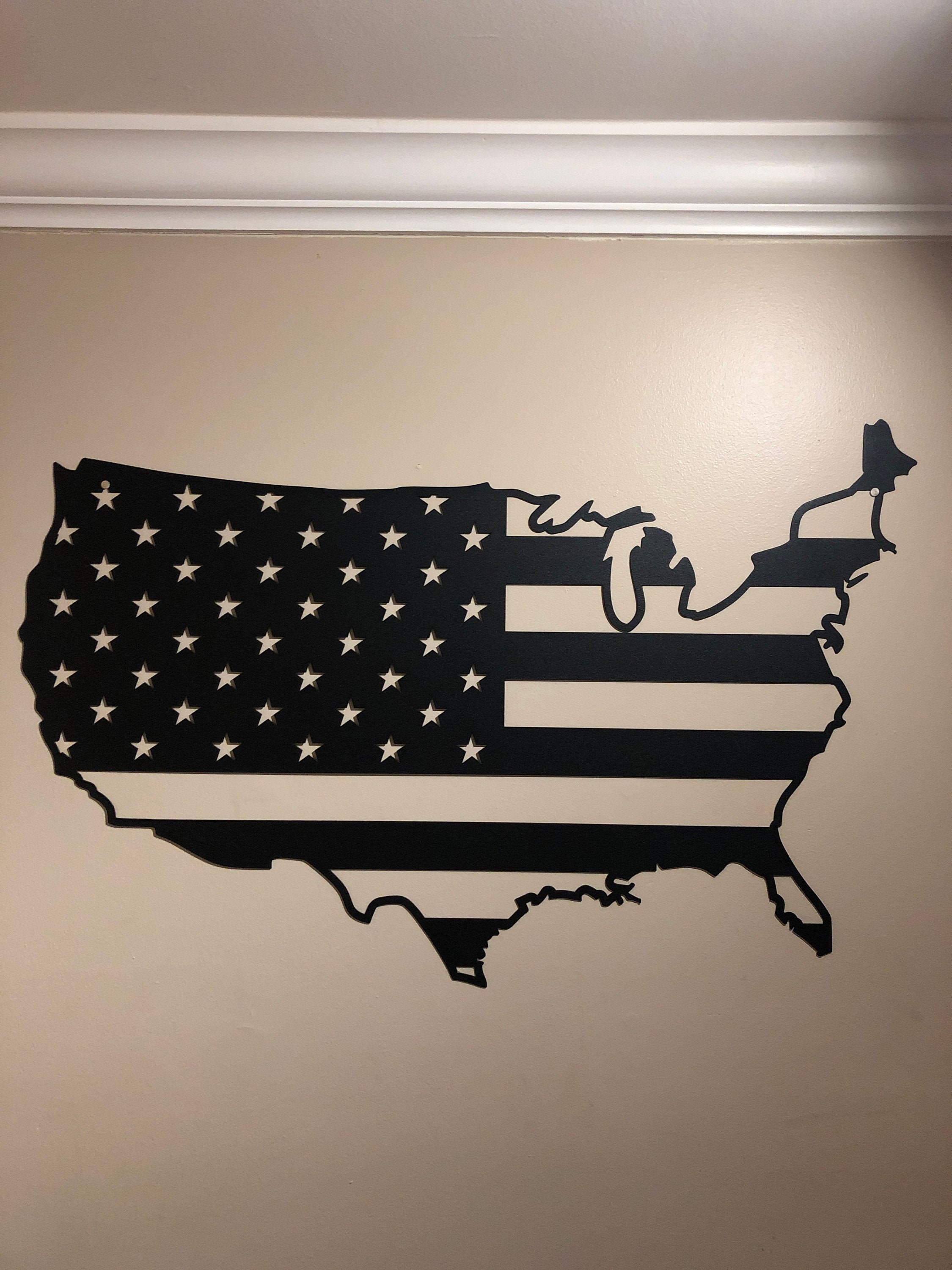 USA Metal Flag - Etsy
