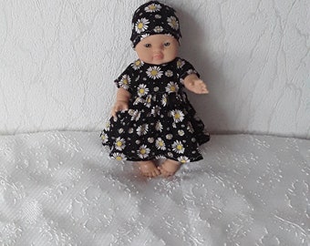 Doll dress and cap paola reina gordi 34 cm, minikane doll clothes 34 cm