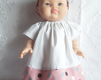 Doll clothes Paola Reina gordi and doll Minikane 34 cm