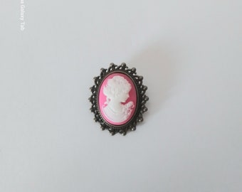 Jewel brooch Cameo brooch, Retro brooch, Antique brooch,