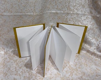 Extra Long Accordion Book – Metallic Display Photo Album or Sketchbook