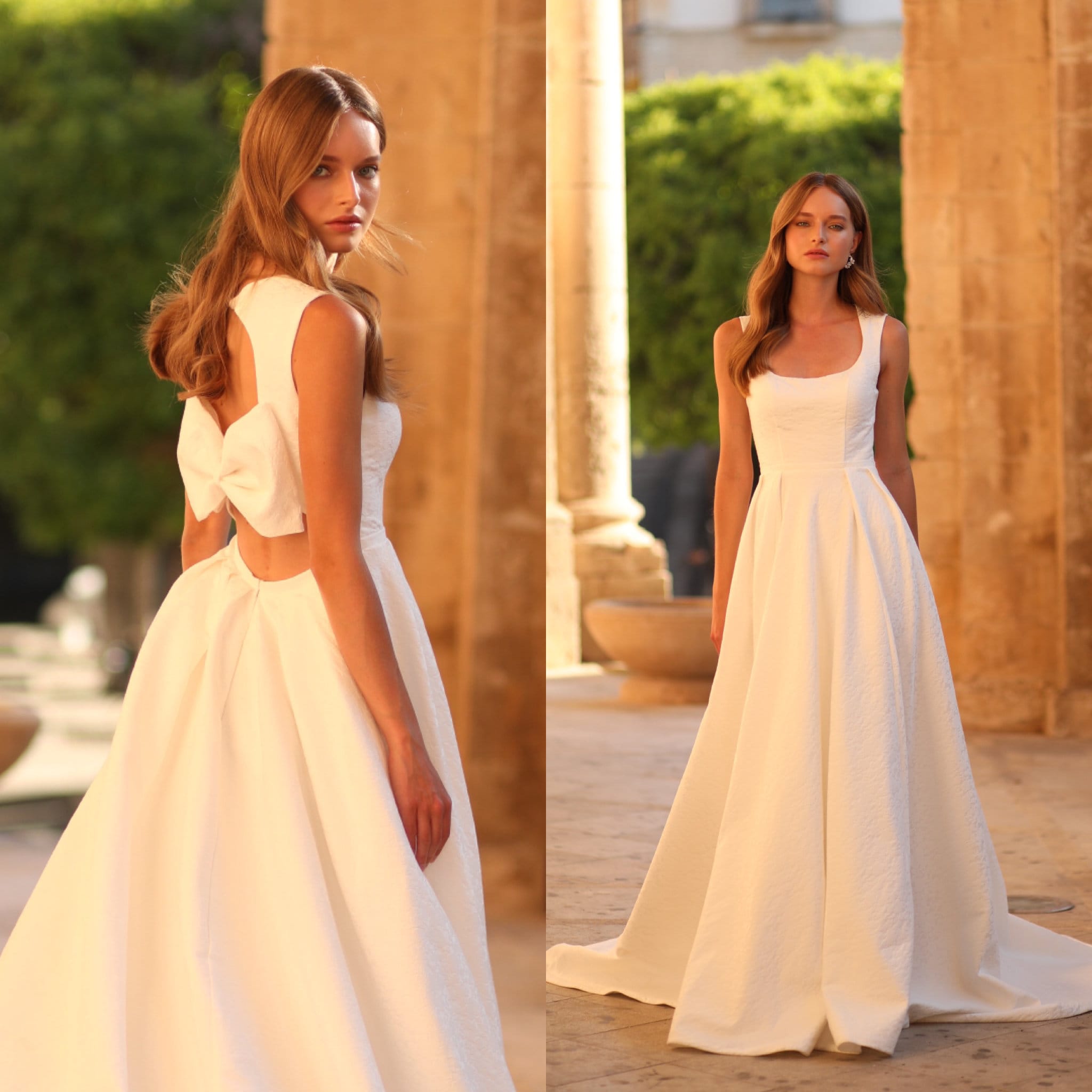 Jacquard wedding dress hotsell