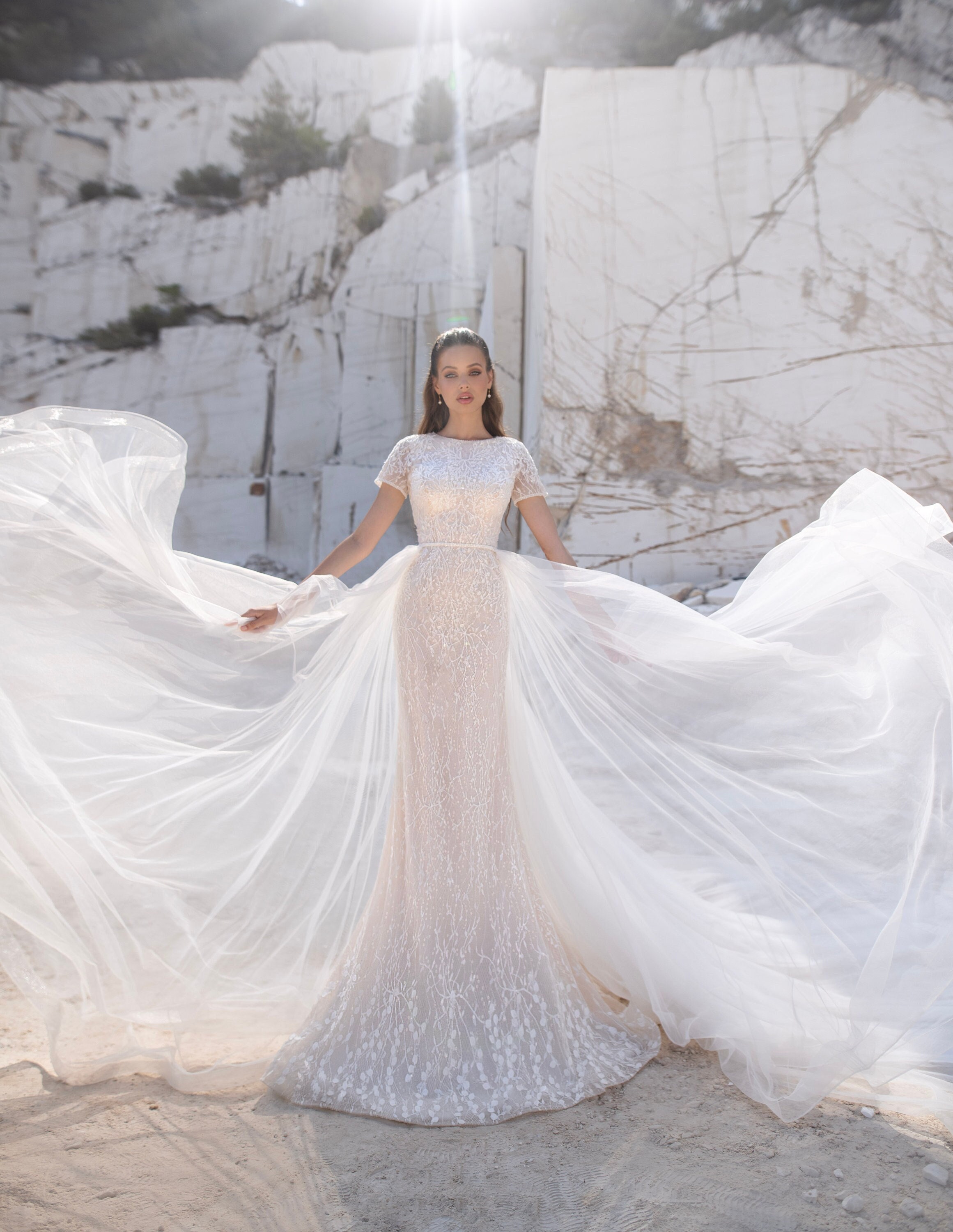 Mermaid Wedding Dress With Detachable Train -  Norway